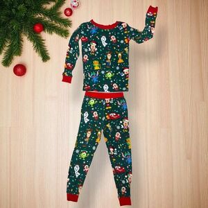 Little Sleepies | Disney Christmas Party Two Piece Pajamas 4T Holiday Sleepwear